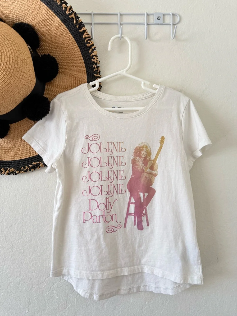 Girl’s Old Navy Dolly Parton Jolene Short Sleeve Graphic Tee Size 8